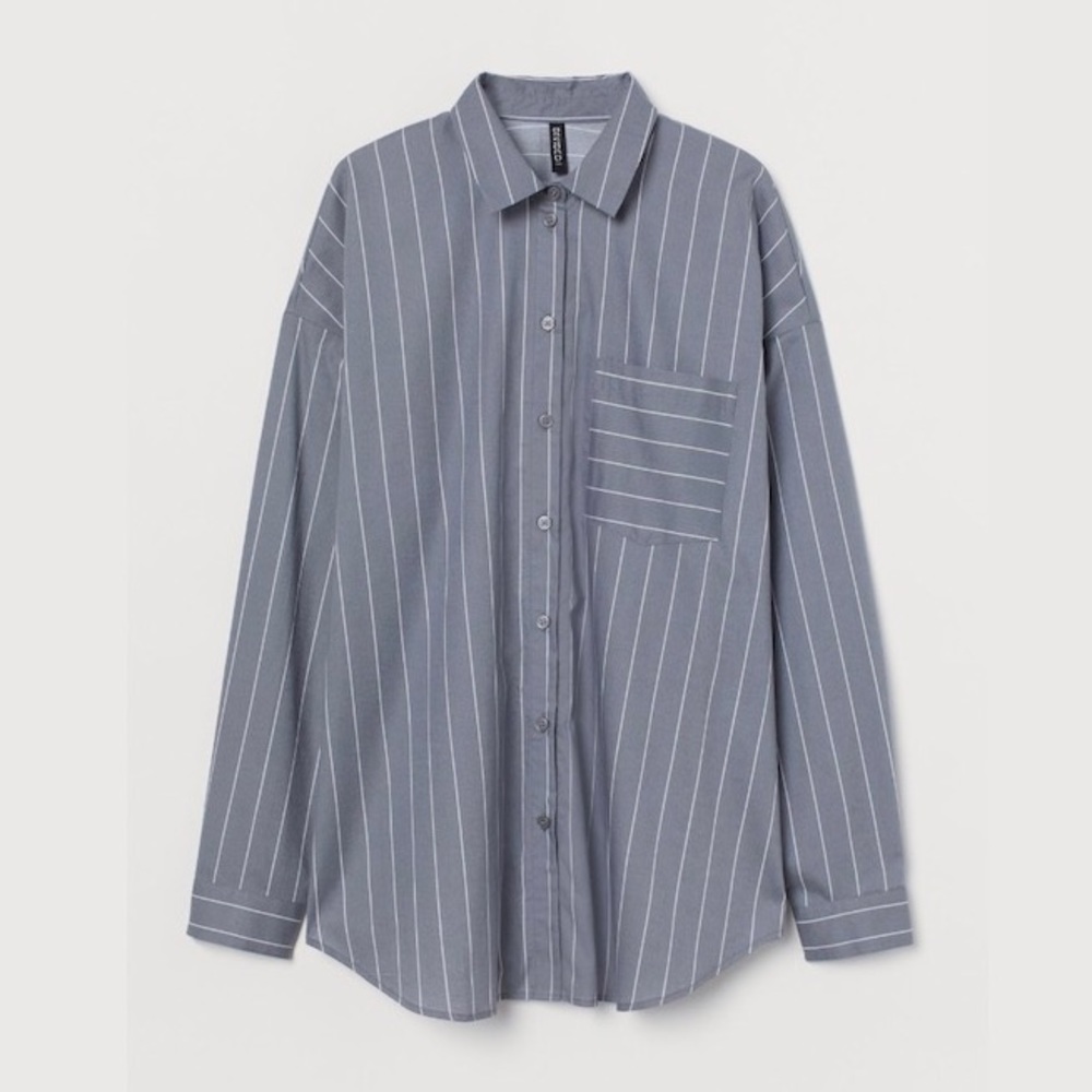 H&M Oversized Cotton Shirt NWOT